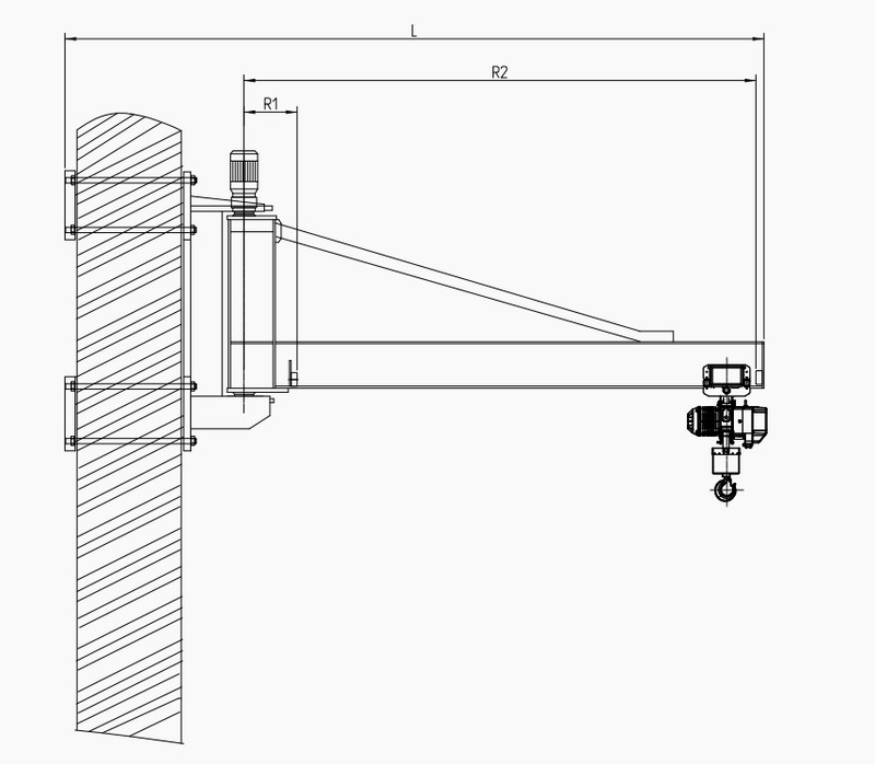 wall mounted jib crane 7